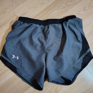 Under Armour Women's Black and Gray Athletic Shorts
